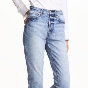 H&M Vintage Fit Crop Jean - Size 26 - Mom Jean